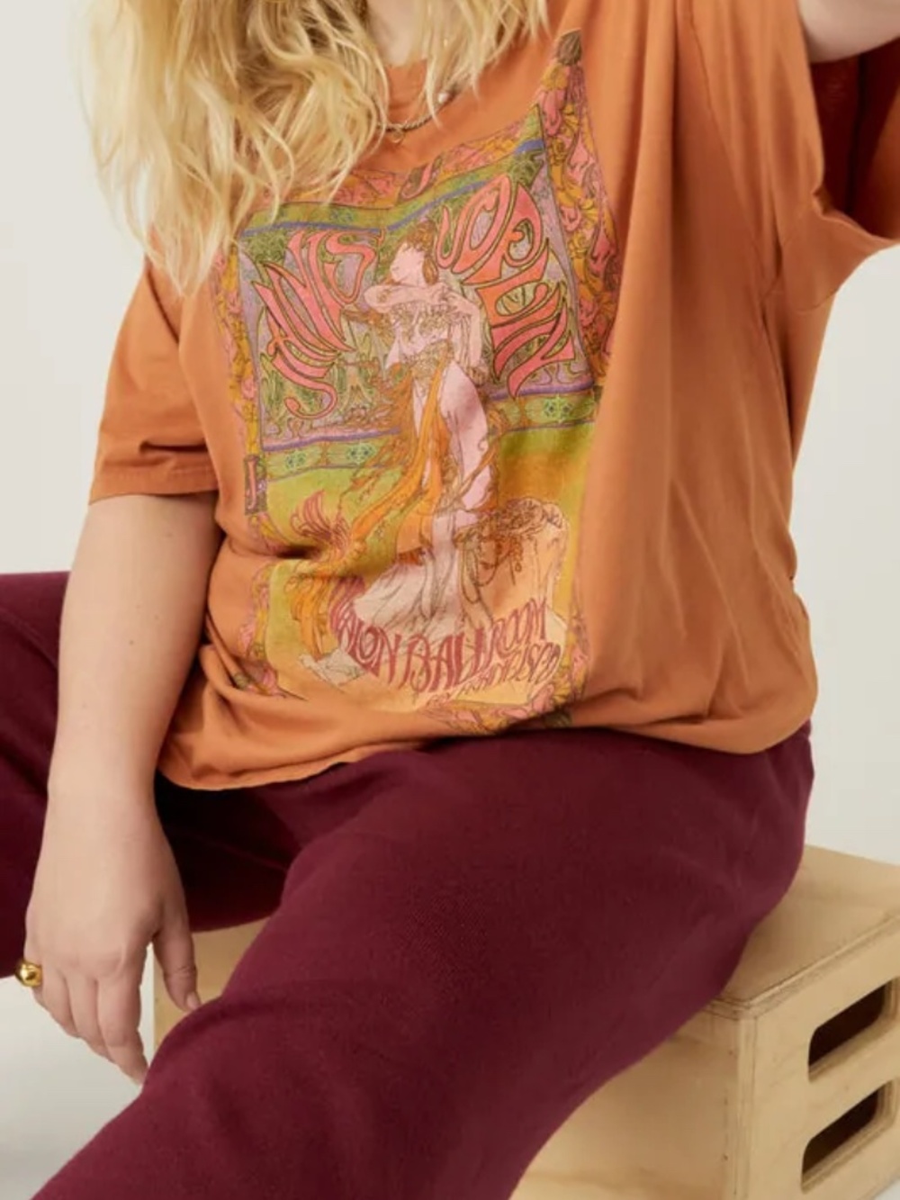 Daydreamer Janis Joplin Avalon Ballroom Tee One Size Made in USA 100% Cotton